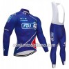 Conjunto Maillot + Culotte largo con tirantes 2018 FDJ N002